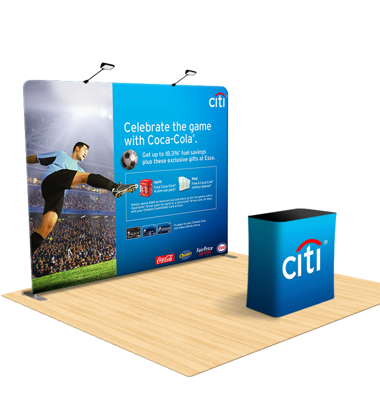Trade show display packages | tension fabric display