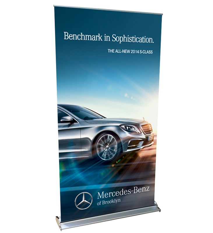 Bold and Beautiful Trade Show Banner: Retractable banners