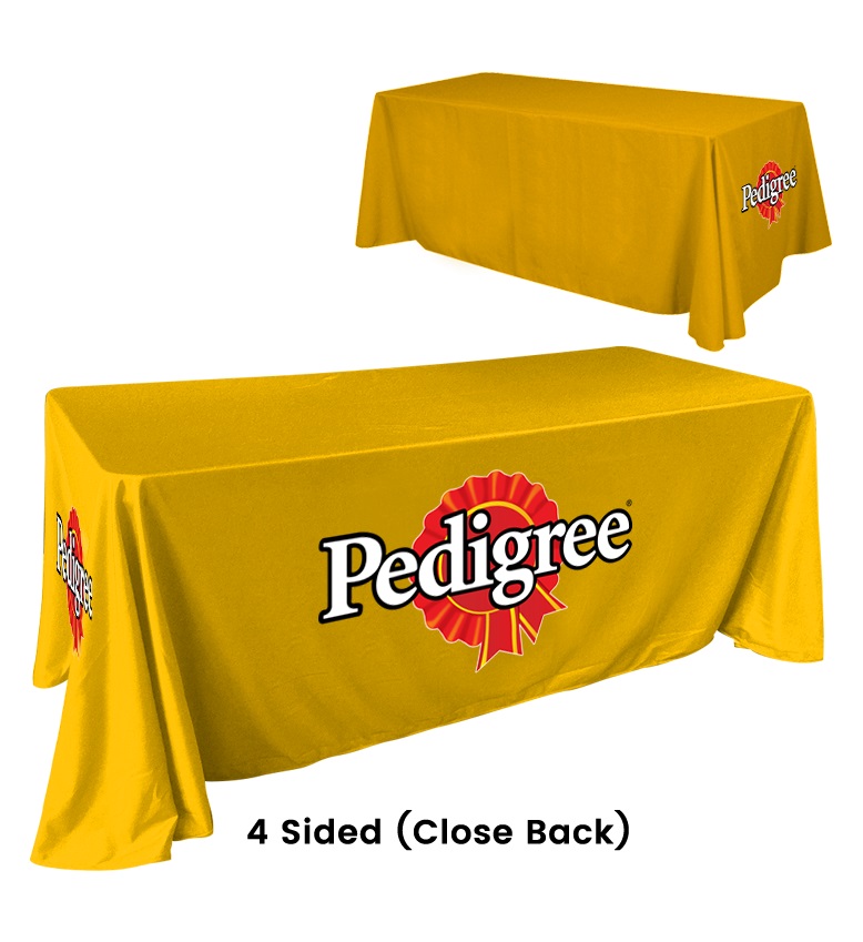 Custom Trade Show Table Runner and Throws For Table Tops