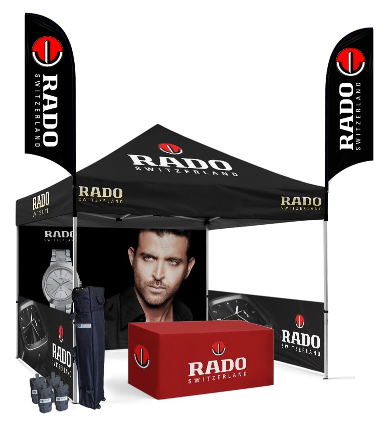 Custom Printed Canopy Tents with Graphics- Display Solution