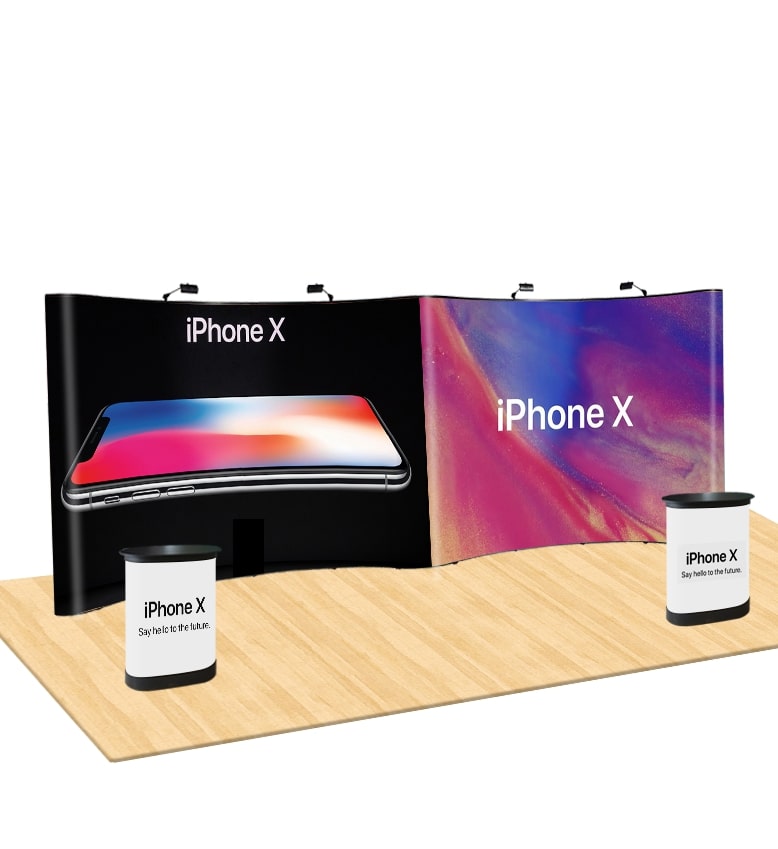 Tradeshow Booth w/ Custom Artwork - Display Solution