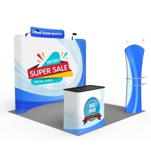 Portable Trade Show Backdrops with Custom Pop Up Booths | Display Solution