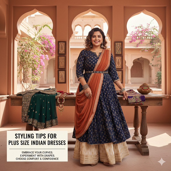 Styling​‍​‌‍​‍‌​‍​‌‍​‍‌ Tips for Plus Size Indian Dresses for Women