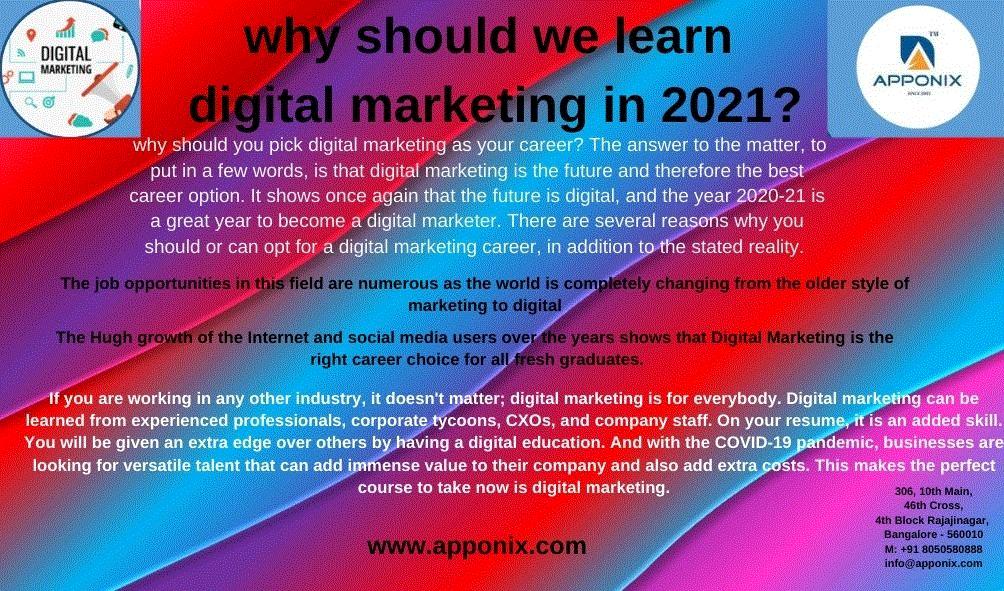 why should we learn digital marketing in 2021?