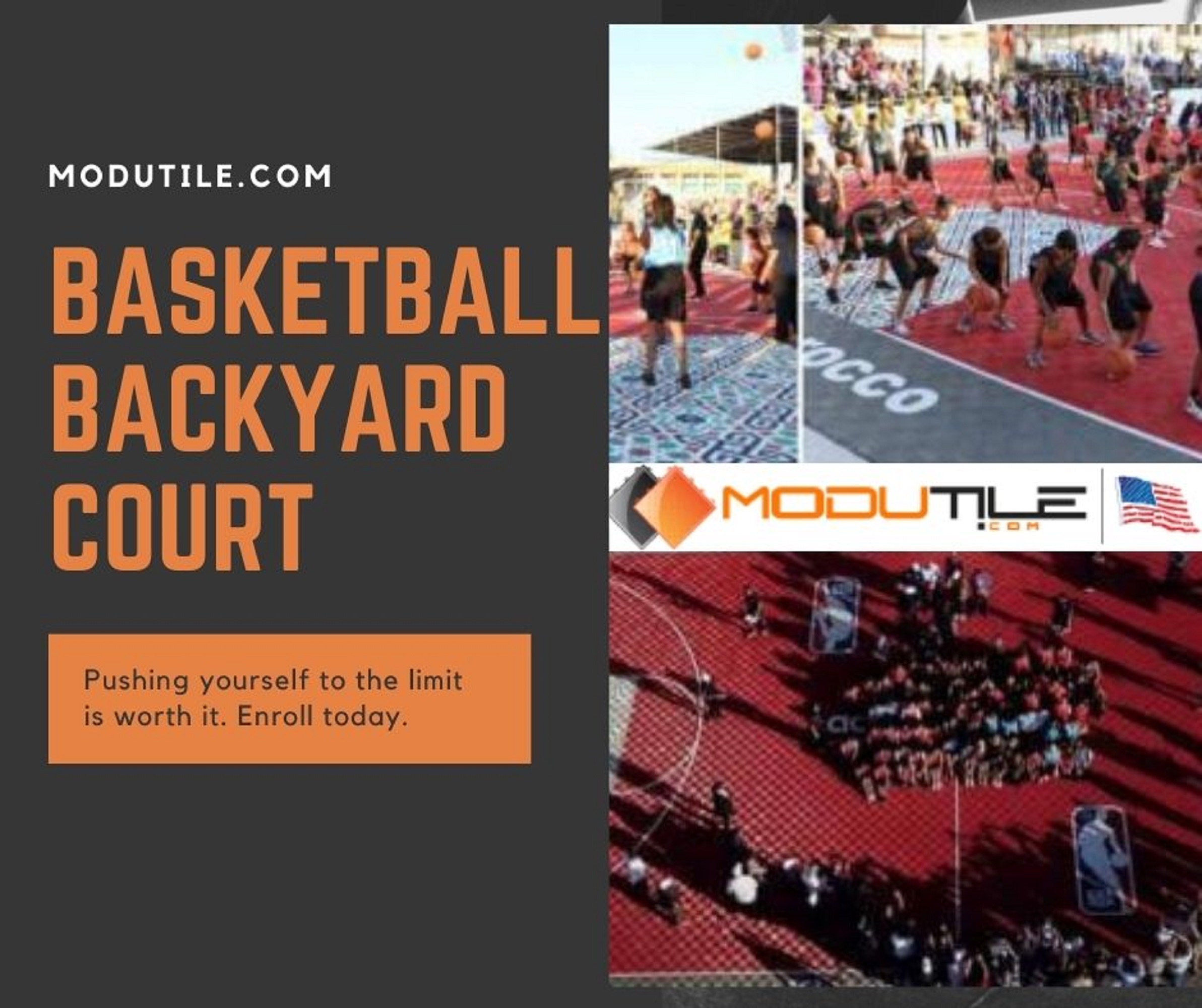 Basketball backyard court