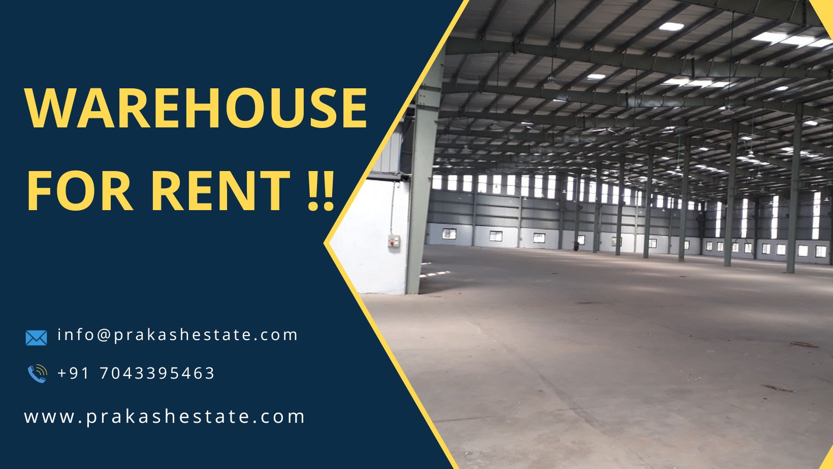 Are you looking for a warehouse for lease in Changodar? | Prakash Real Estate