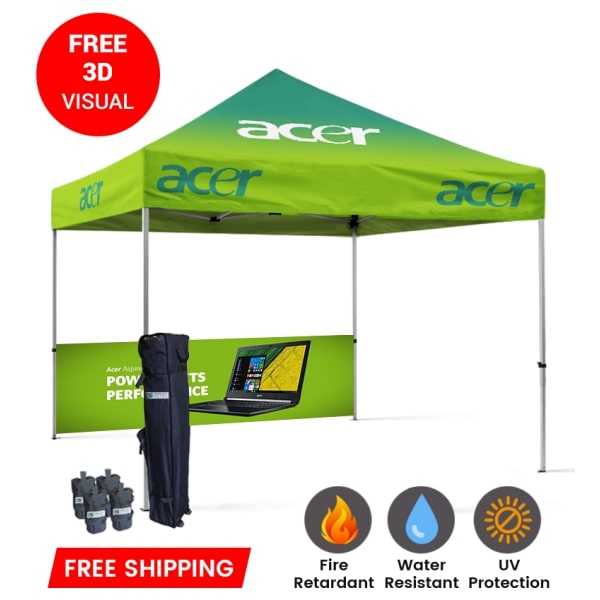 Custom Canopy w/ Dye Sublimation Printing On A 600D Polyester | USA