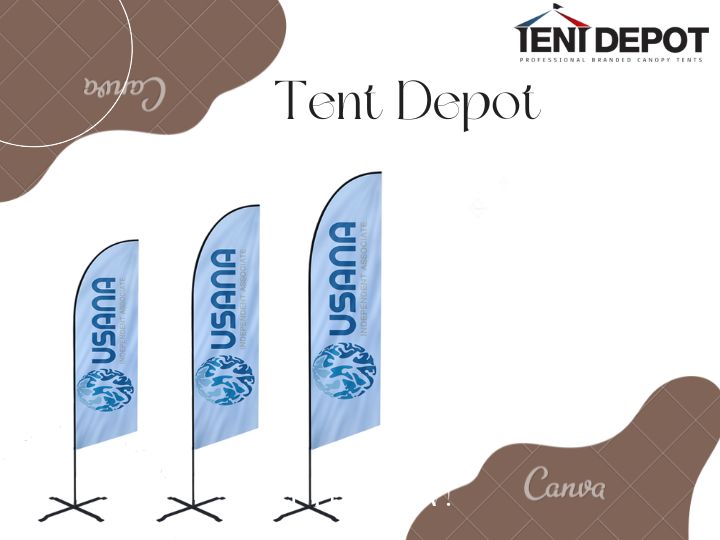 Promotional Flags, Reusable, And Easy To Transport at Tent Depot | Vancouver
