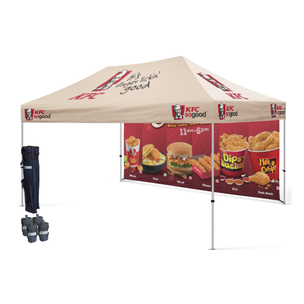 10ft x 15ft Tent Frames & Custom Printed Canopies | Tent Depot