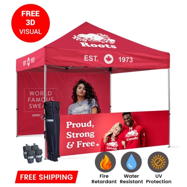 Fire Retardant Fabric Printing For Promotional Canopy At Tent Depot | Ontario