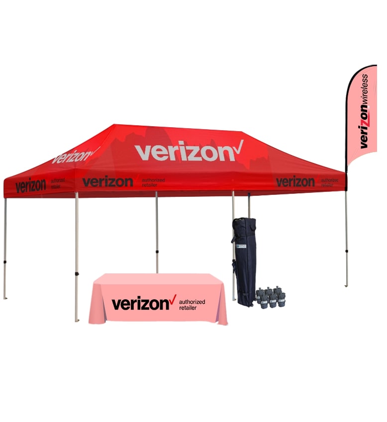 Custom Printed Canopy Tents -Top And Side Backwalls - Tent Depot