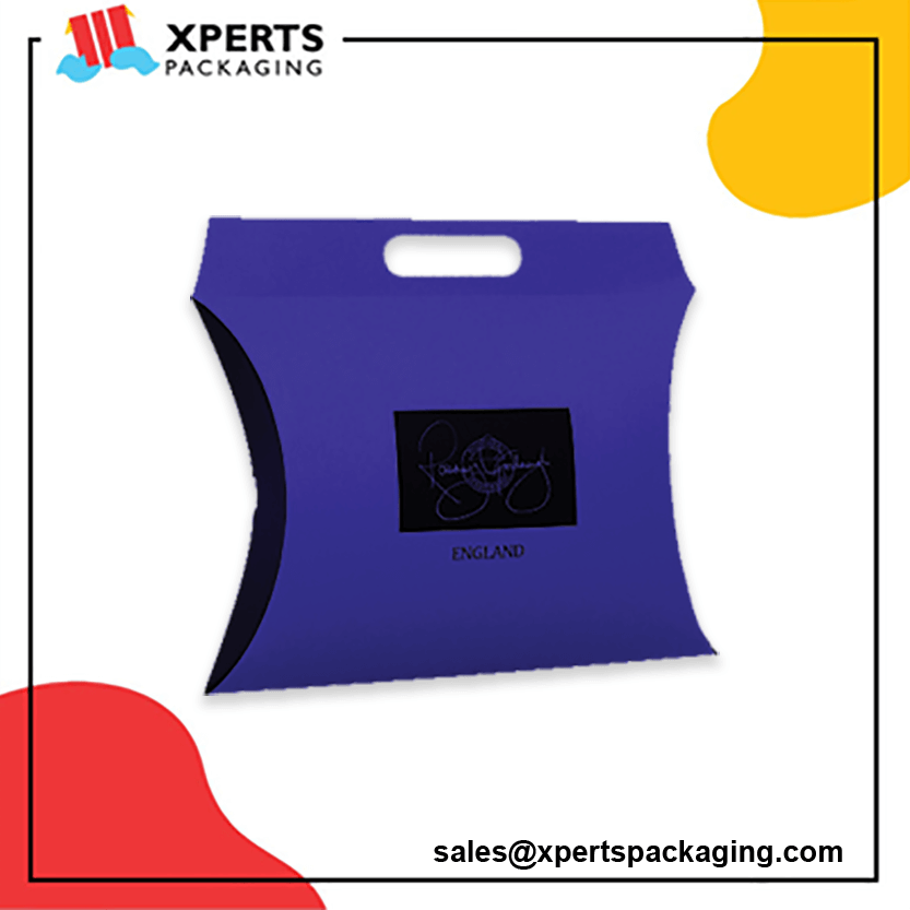 Custom Pillow Packaging Boxes Wholesale