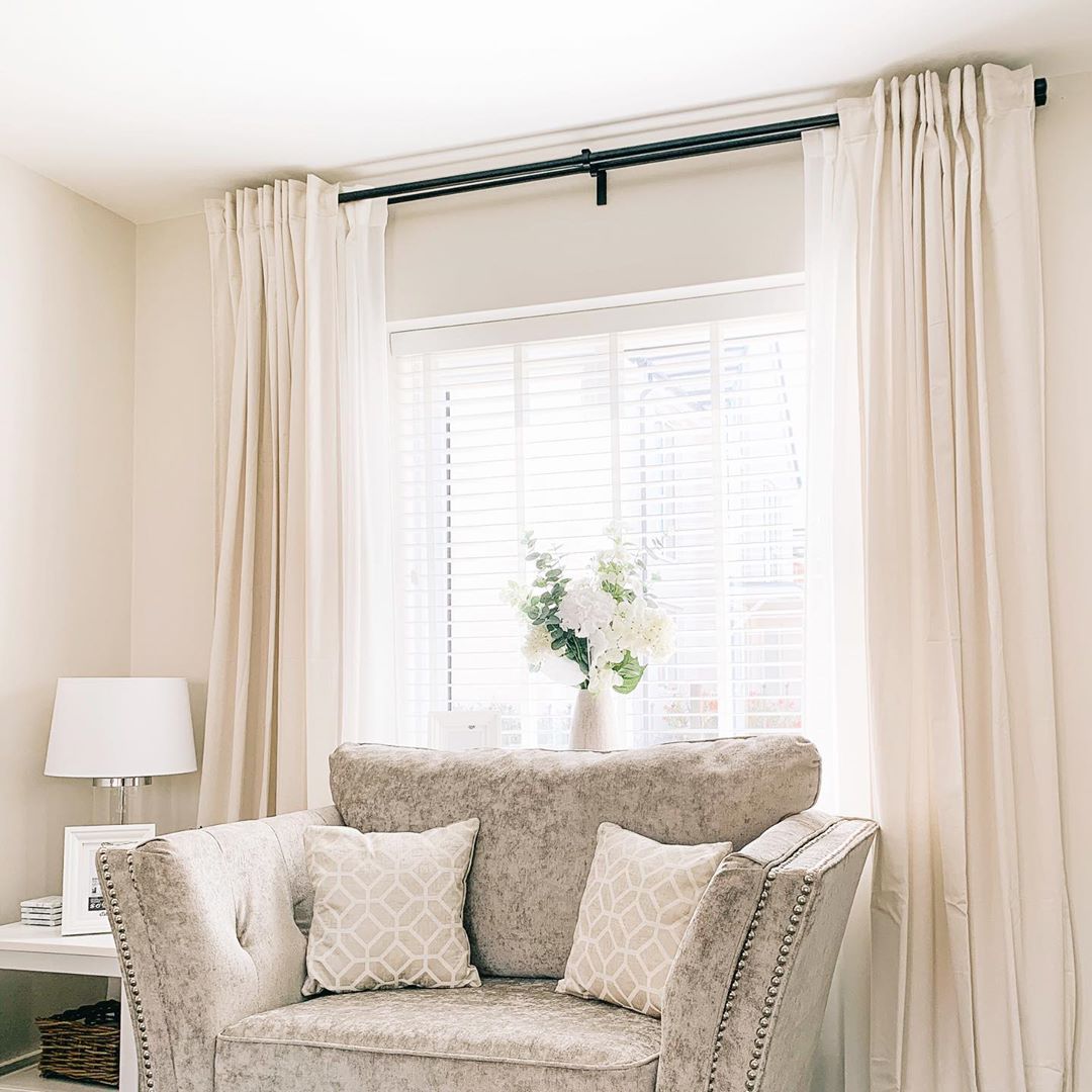 Linen curtains