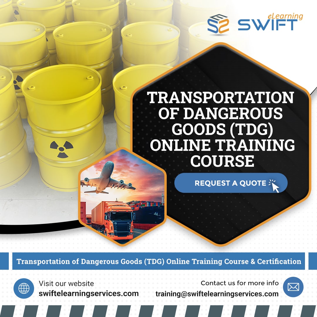 Transportation of Dangerous Goods Training Course and Certification