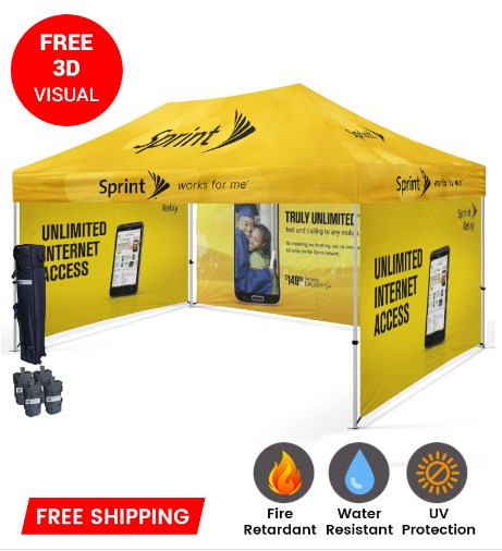 Buy Now! 10x15 Canopy Tent with Unlimited Graphics