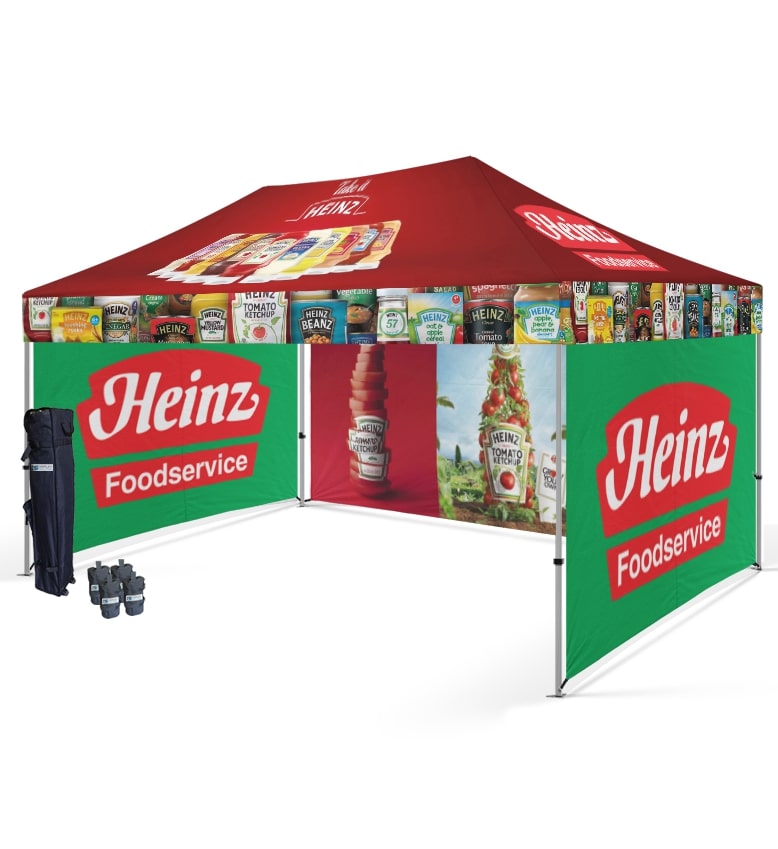 Shop! Full Printed Custom Canopy Tent 10x20 With Side Walls | USA