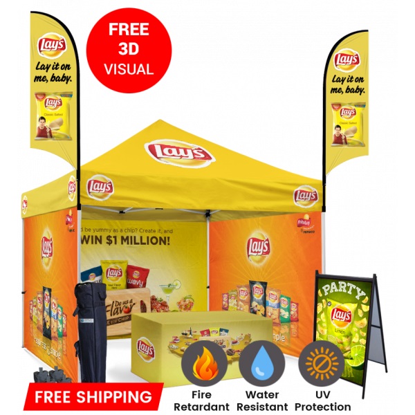 Pop Up Tent With Sides |  Order Now