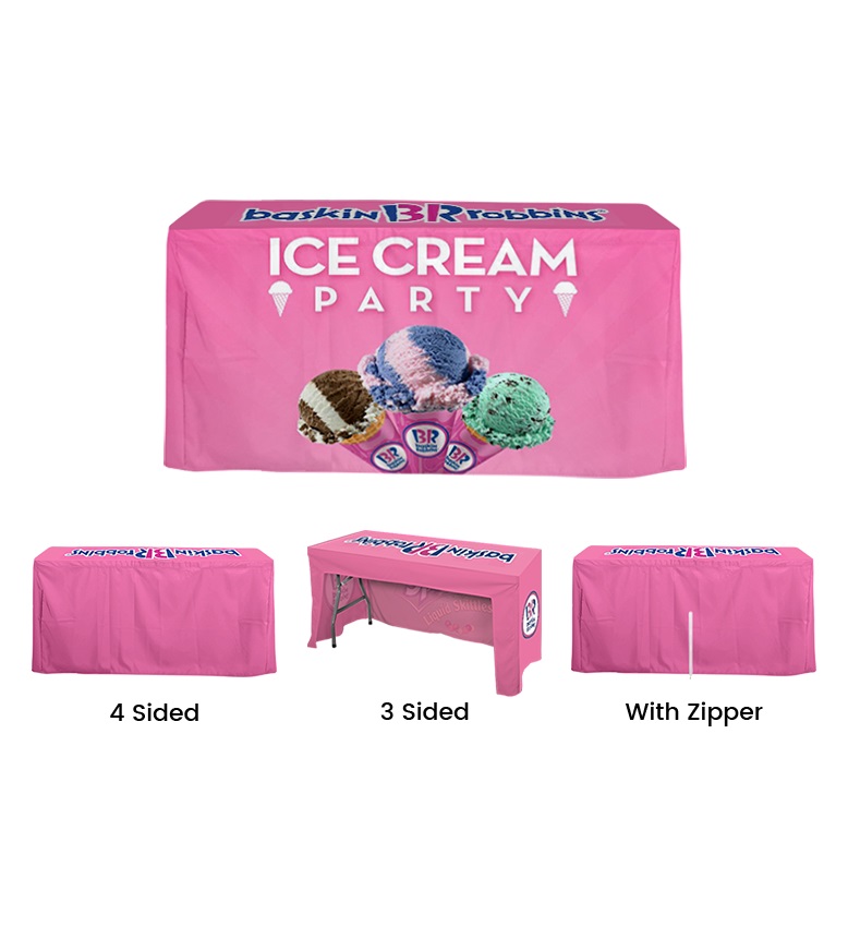 Trade Show Table Covers | Custom Printed Tablecloths | California