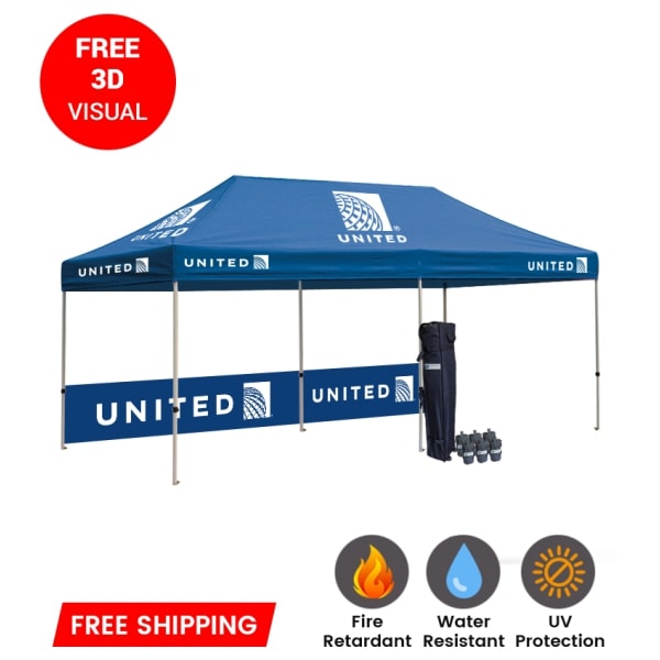 Order Now! Personalized Tent With Fully Printed Graphics