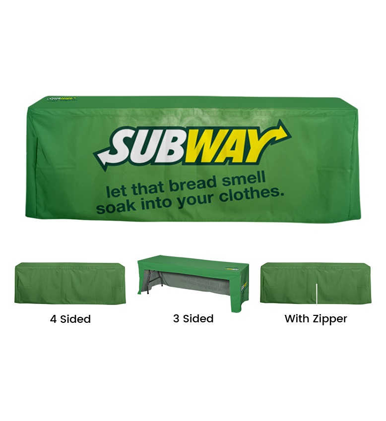 Trade Show Table Covers | We Make Custom Tablecloths In Any Size | USA 