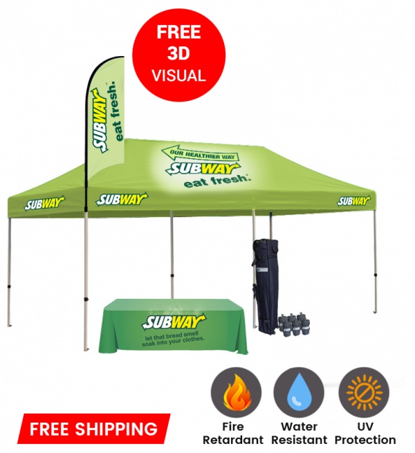 Custom Pop Up Canopy W/ Business & Professional Range 