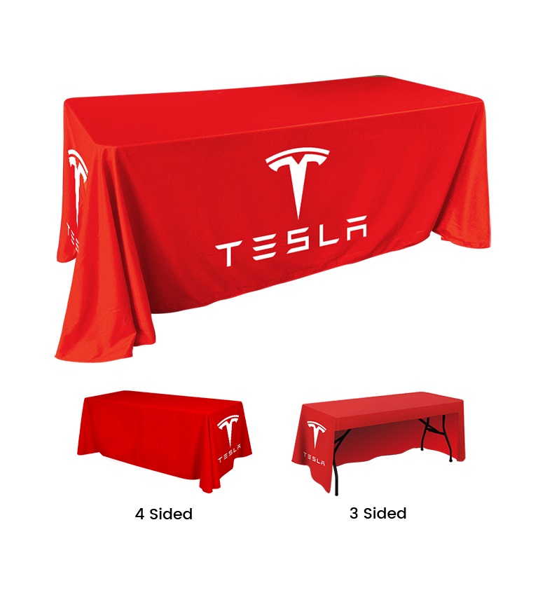Print Custom Tablecloths | Buy Custom Table Covers - Branded Canopy Tents