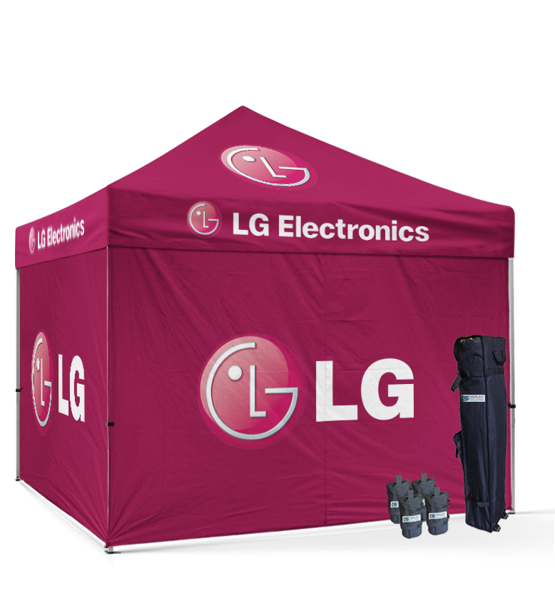 CUSTOM 10 X 15 POP-UP TENT PACKAGES PROVIDE YOU WITH EVERYTHING YOU NEED
