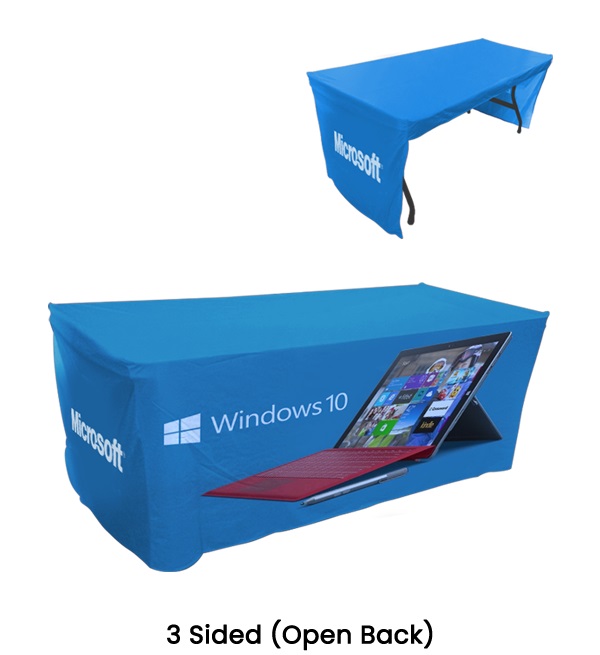 Trade Show Table Covers | We Make Custom Tablecloths In Any Size | USA