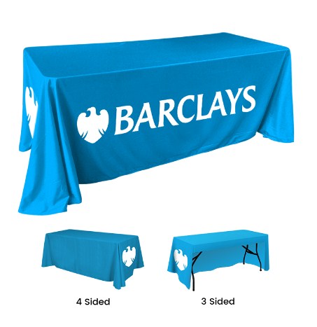 Shop! Personalized Tablecloths for Trade Shows and Promotional Events