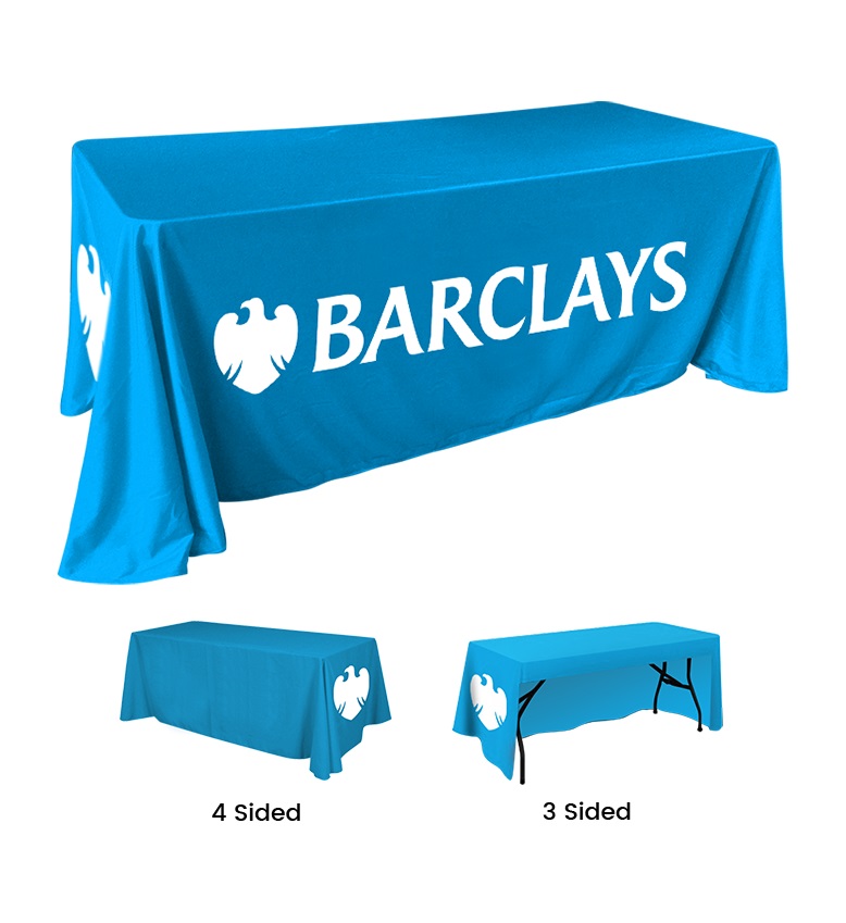 Table Covers & Tablecloths | Design Your Logo Table Covers - Branded Canopy Tents