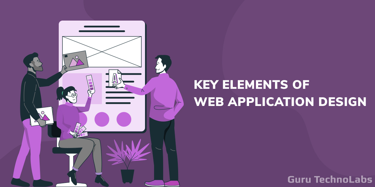 What are the basic elements of a web application design?