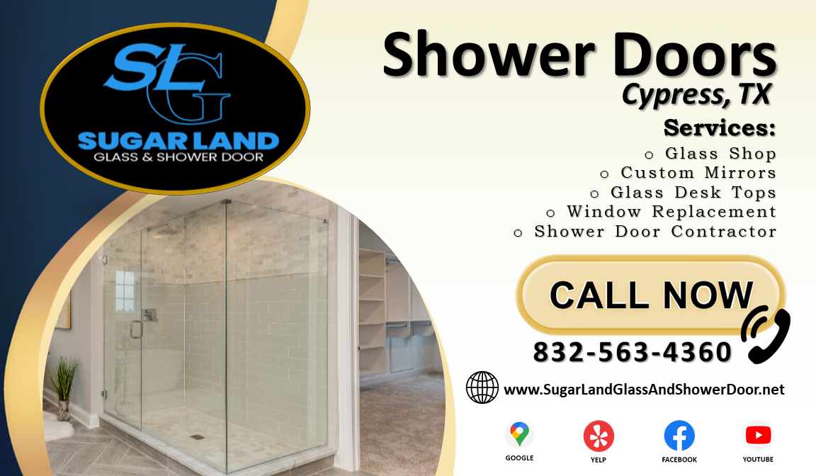 Shower Doors Cypress TX: Elevate Your Bathroom with Sugar Land Glass and Shower