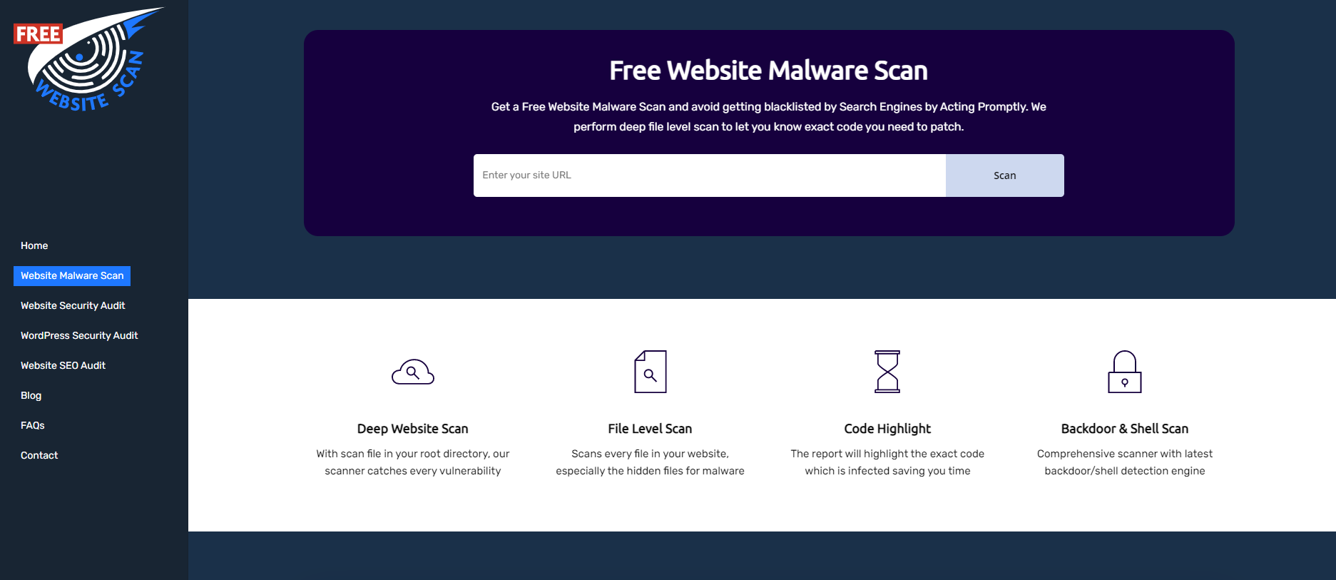 Website malware scanners