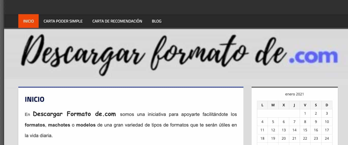 Descargar Formato de