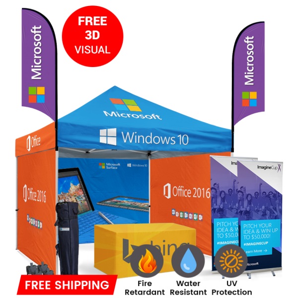 custom 10x10 tent set - custom design for events