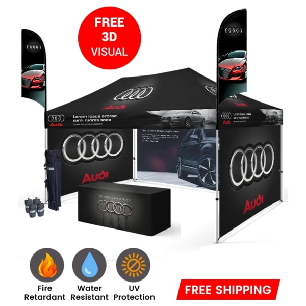 Instant 10x20 Pop Up Tent for Quick and Easy Setup