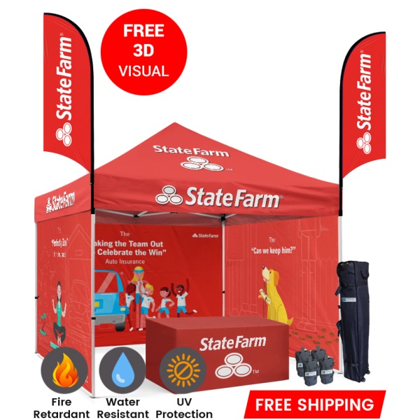 custom canopy Tents With Free 2D/3D Visuals. | Starline Tents.