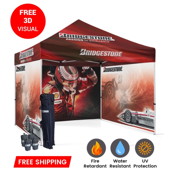 Free 2D/3D visuals on Custom Tents | Starline Tents.