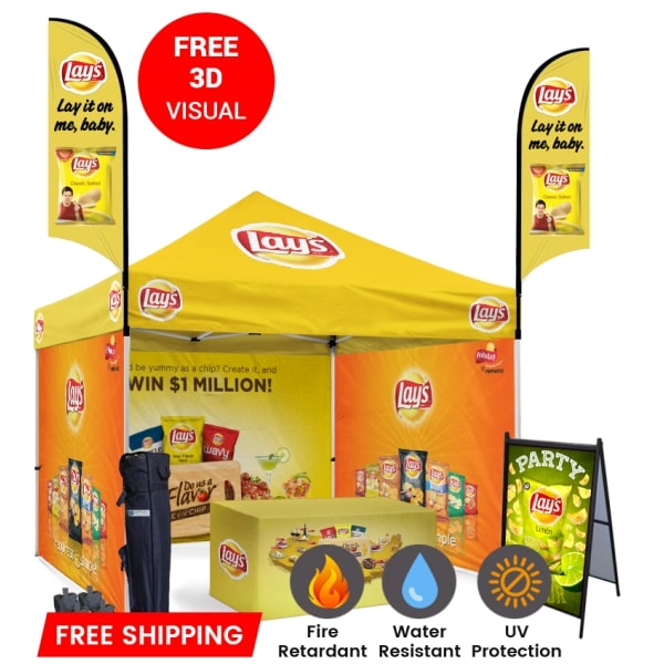 Buy Now Custom Printed Canopy With Heavy Duty Aluminum Frame