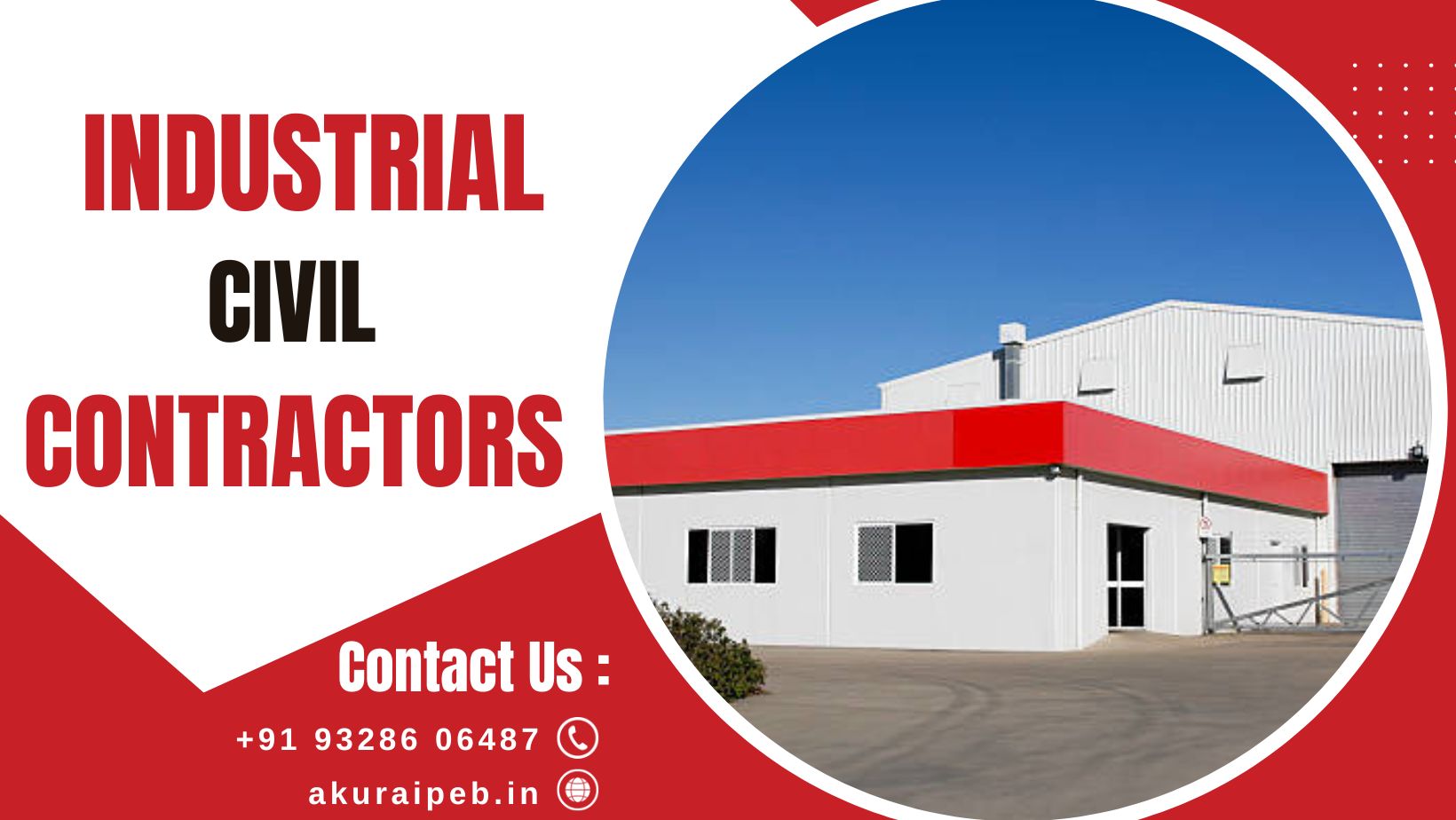 Providing the best industrial civil construction in Kadi | Akurai PEB LLP