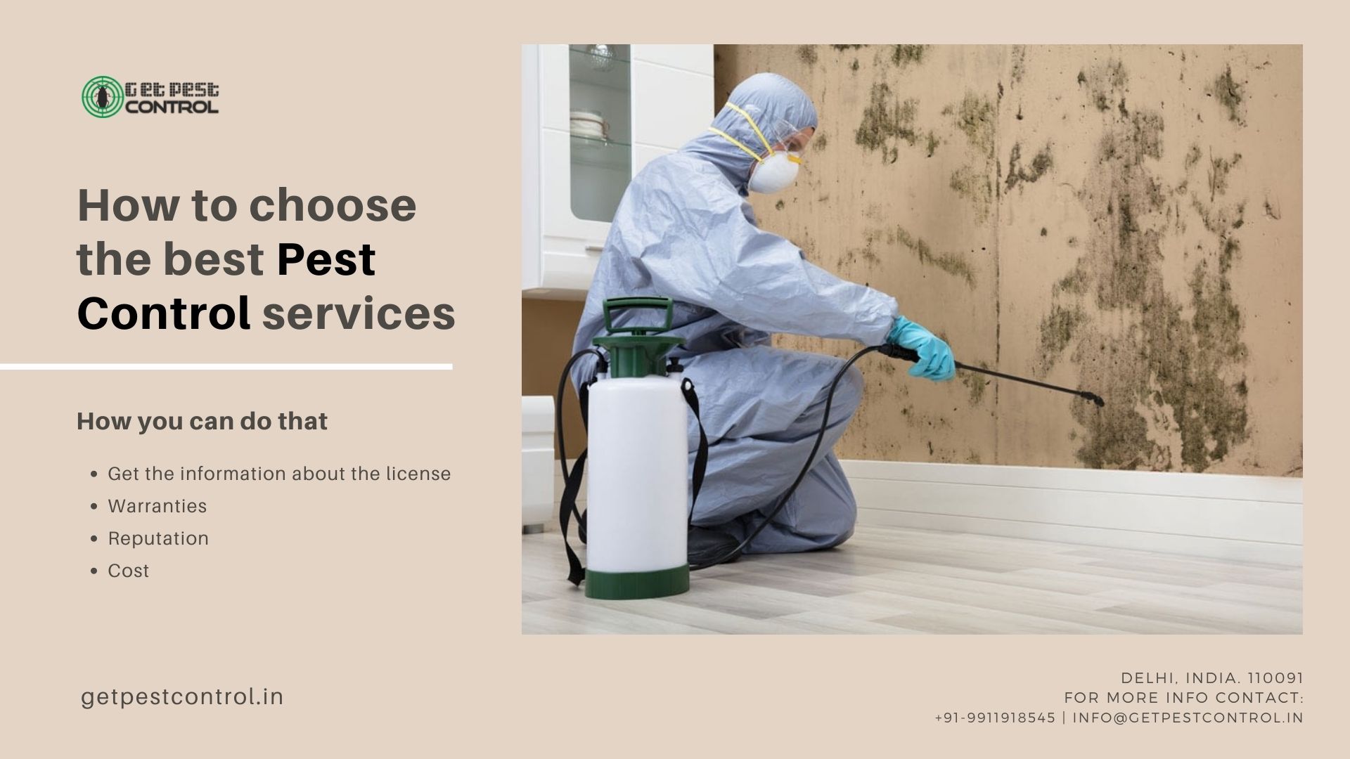 How to choose the best pest control services