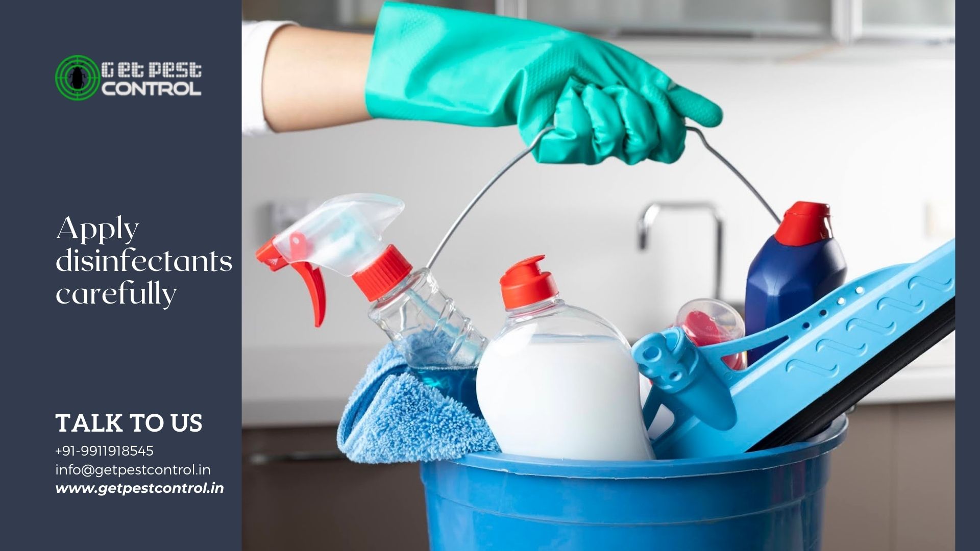 Ways to apply disinfectants carefully