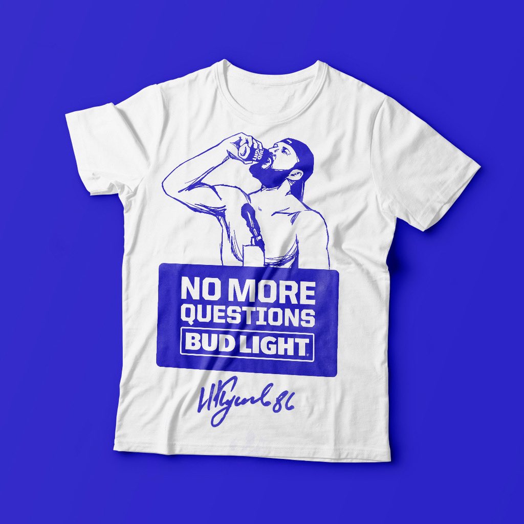 No more questions bud light shirt