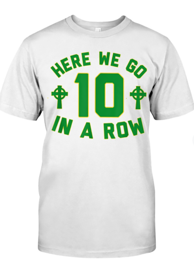 Celtic 10 in a row t shirt