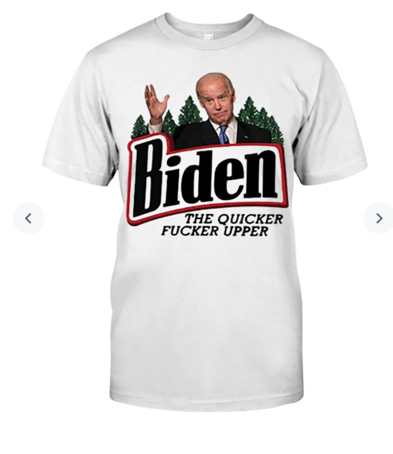 Biden the quicker fucker upper t shirt