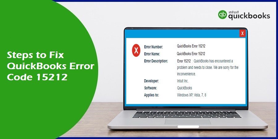 How to resolve QuickBooks error code 15212?