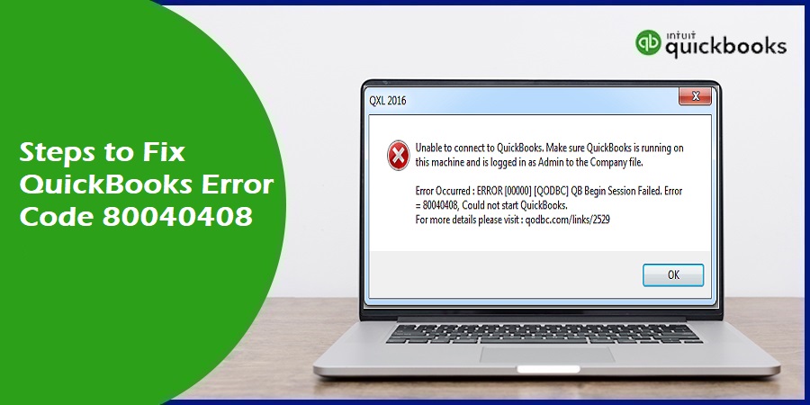 QuickBooks Error Code 80040408