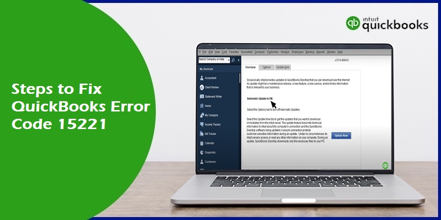 How to Fix QuickBooks Error Code 15221?