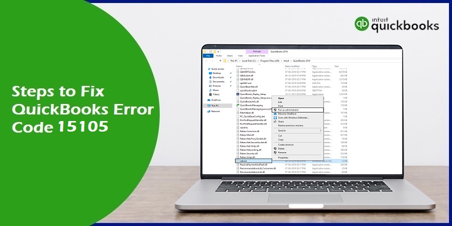 How to Resolve QuickBooks Error Code 15105?