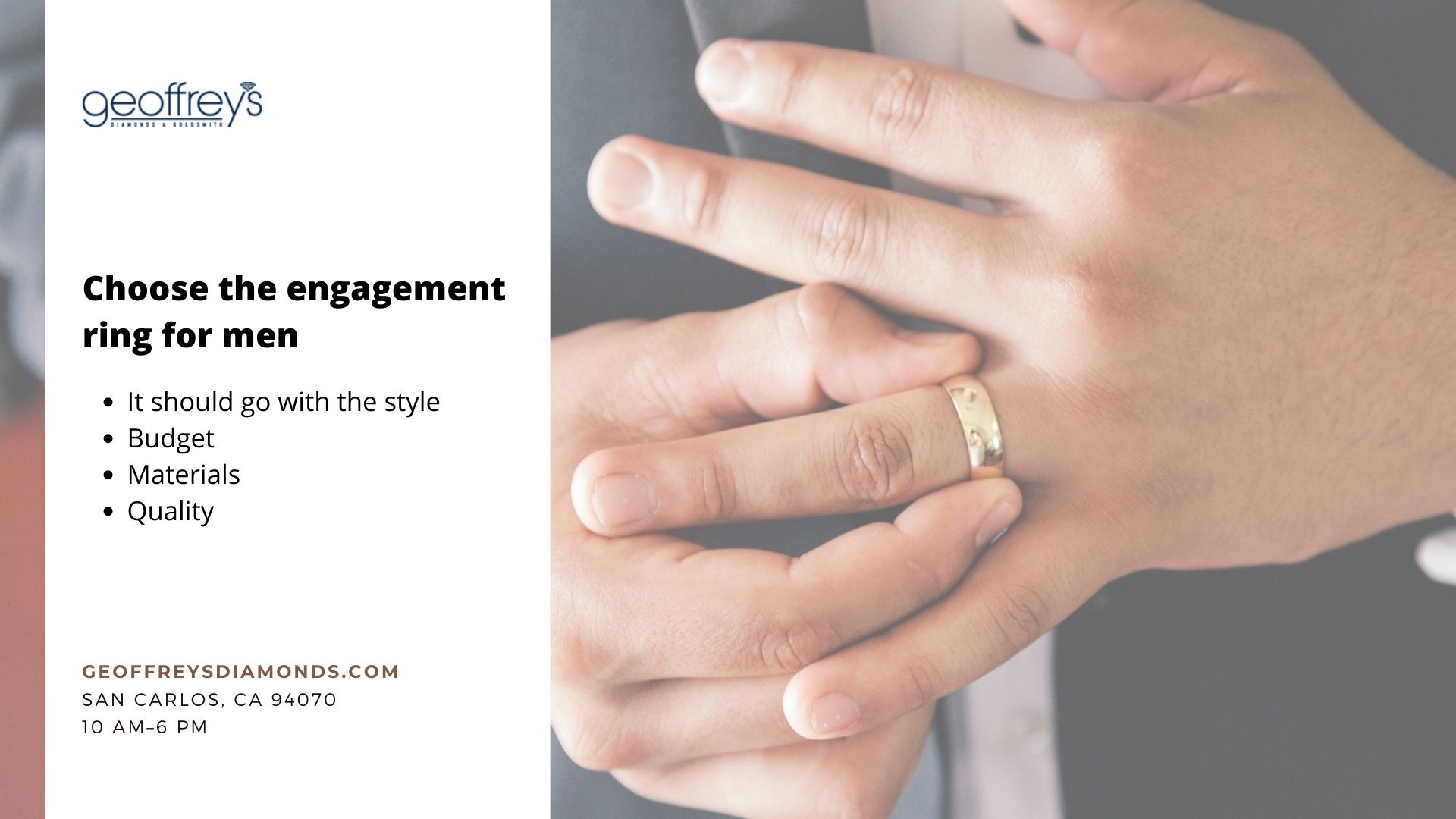 How to choose the engagement ring for men